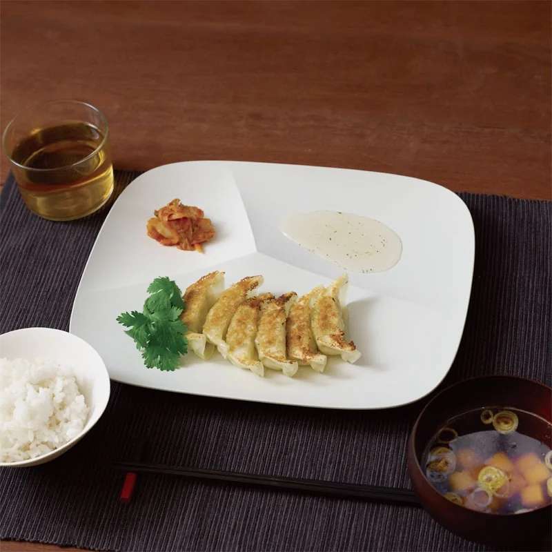 日本 tak. ONE DISH 山脊倾斜分隔餐盘 日产轻量耐用一盘多用餐盘 | 情绪价值家用氛围艺术餐具